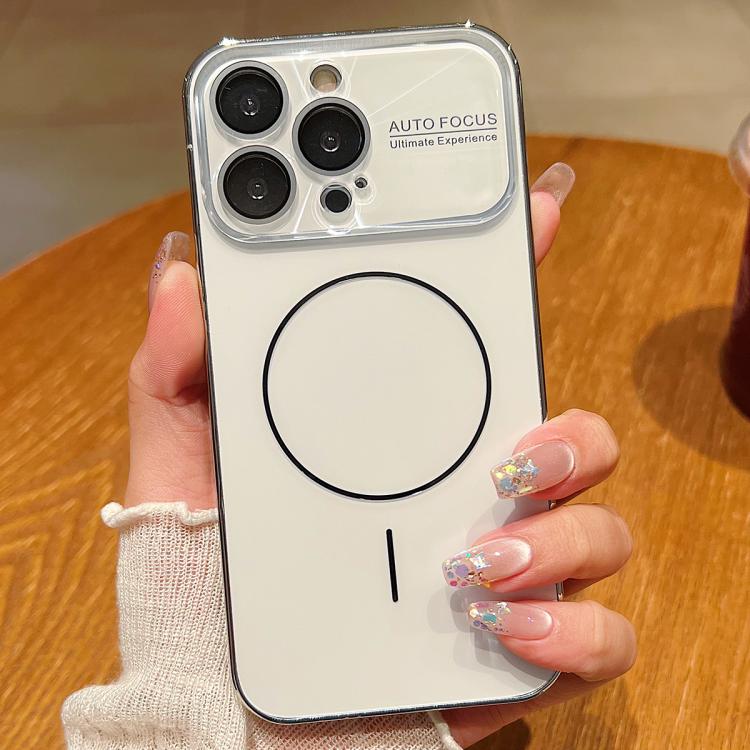 For iPhone 15 Pro Laser Large Hole Camera Frame Fine Ring Magsafe Phone Case