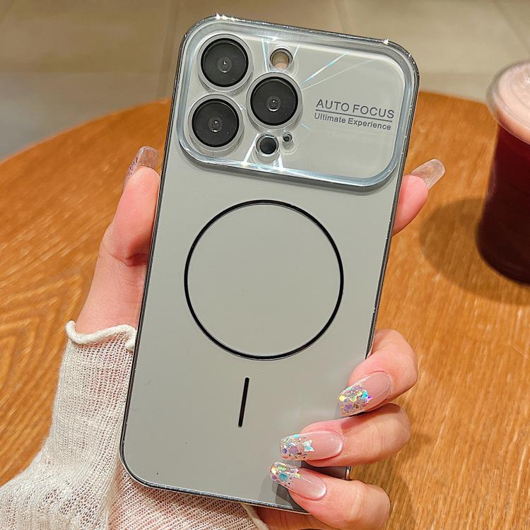 For iPhone 14 Pro Max Laser Large Hole Camera Frame Fine Ring Magsafe Phone Case