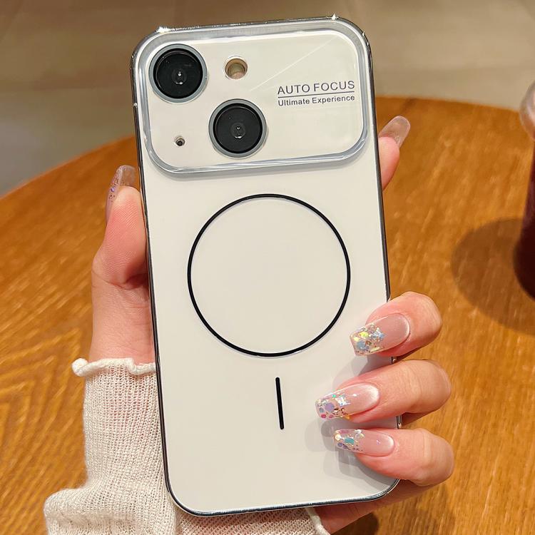 For iPhone 13 Laser Large Hole Camera Frame Fine Ring Magsafe Phone Case