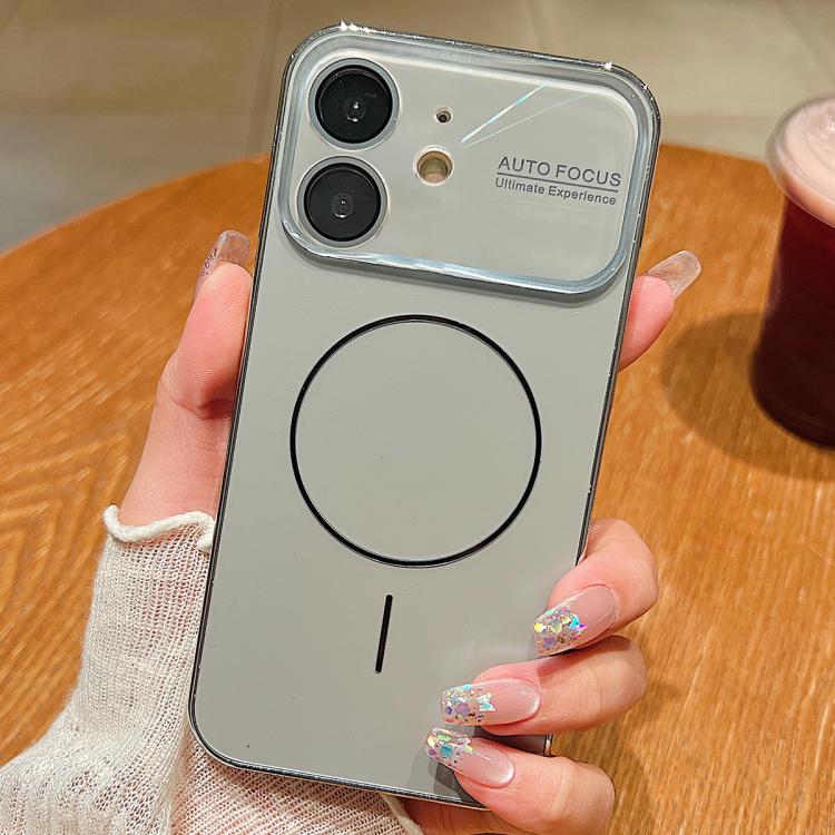 For iPhone 12 Laser Large Hole Camera Frame Fine Ring Magsafe Phone Case