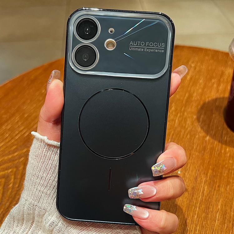 For iPhone 11 Laser Large Hole Camera Frame Fine Ring Magsafe Phone Case