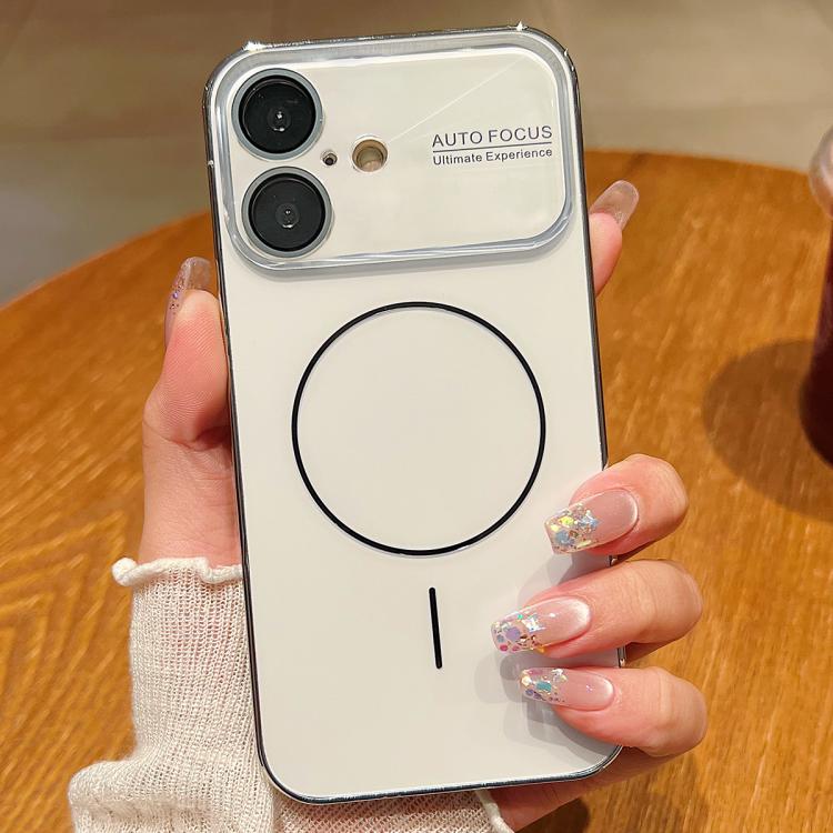 For iPhone 17 Laser Large Hole Camera Frame Fine Ring Magsafe Phone Case