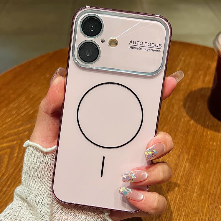 For iPhone 17 Laser Large Hole Camera Frame Fine Ring Magsafe Phone Case
