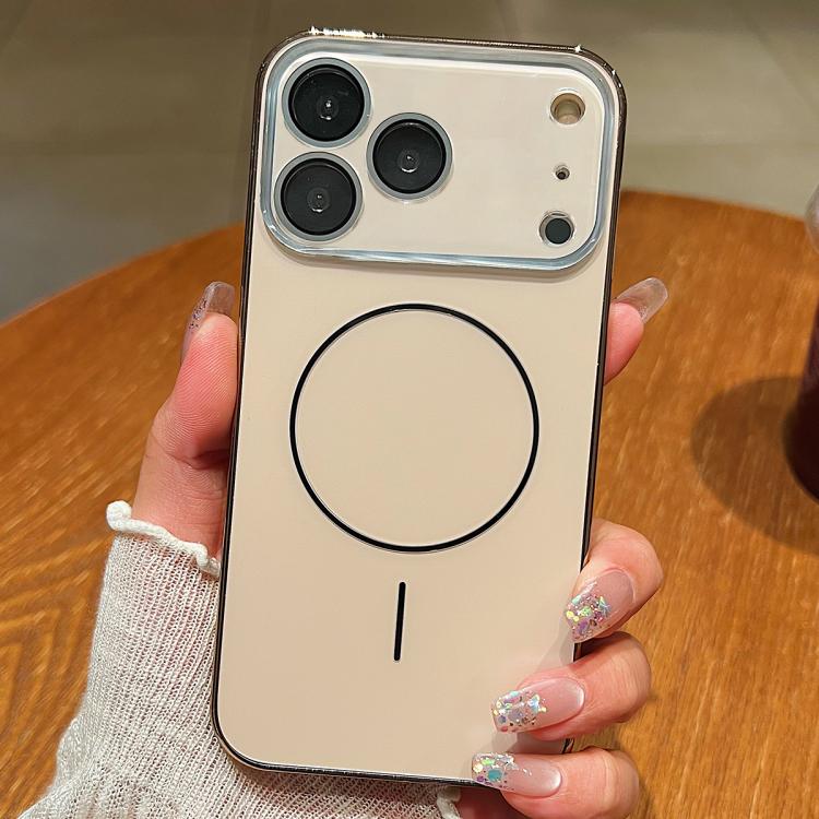 For iPhone 17 Pro Laser Large Hole Camera Frame Fine Ring Magsafe Phone Case
