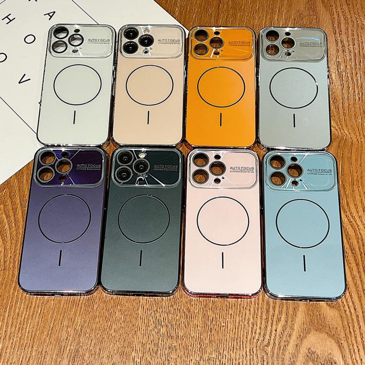 For iPhone 16 Pro Laser Large Hole Camera Frame Fine Ring Magsafe Phone Case