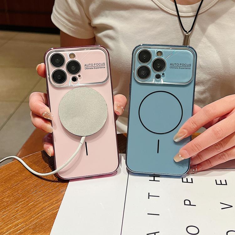 For iPhone 11 Laser Large Hole Camera Frame Fine Ring Magsafe Phone Case