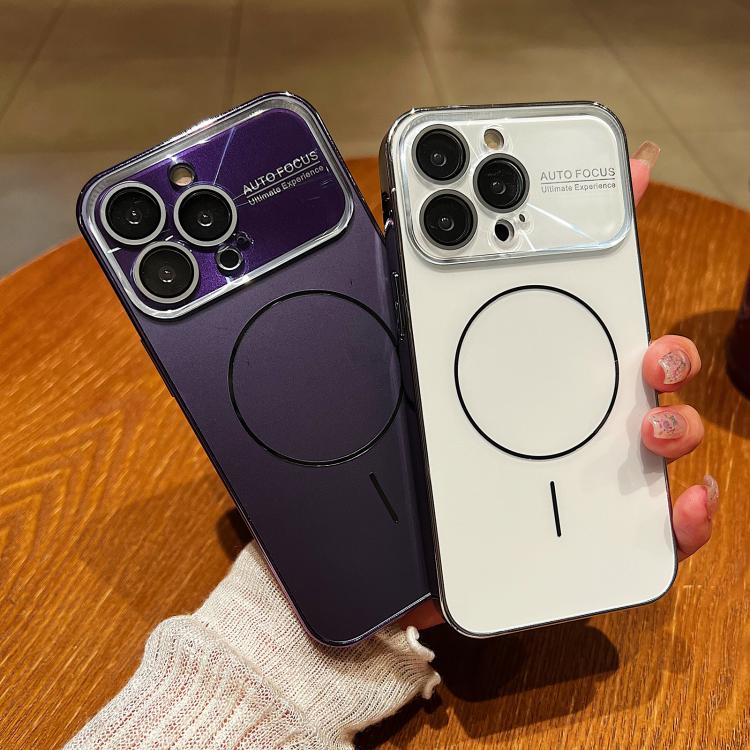 For iPhone 16 Pro Laser Large Hole Camera Frame Fine Ring Magsafe Phone Case