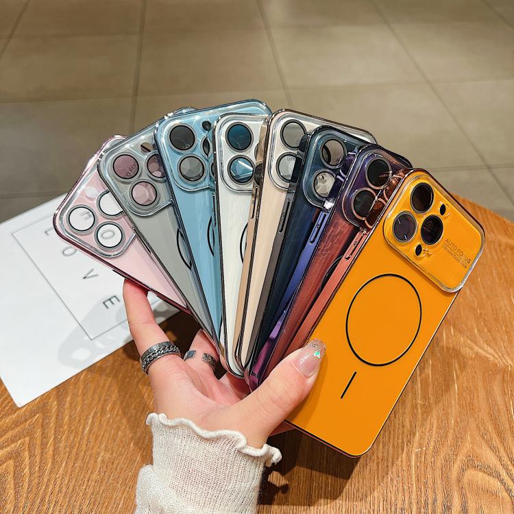 For iPhone 16 Pro Laser Large Hole Camera Frame Fine Ring Magsafe Phone Case