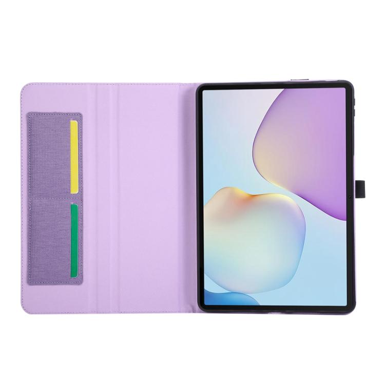 For Huawei MatePad 11.5 S 2025 Fabric Texture Horizontal Flip Leather Tablet Case with Hand Strap
