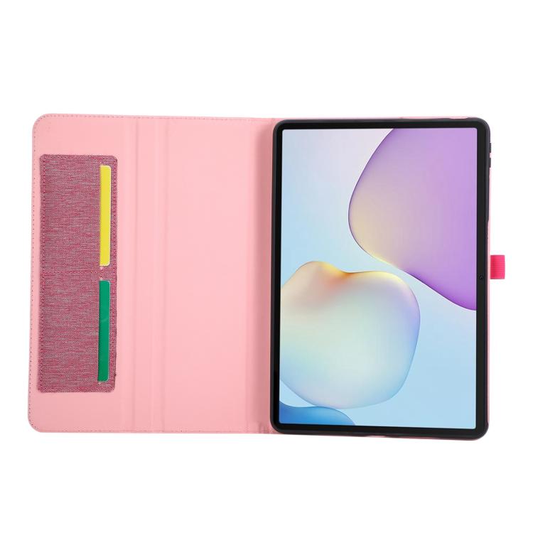 For Huawei MatePad 11.5 S 2025 Fabric Texture Horizontal Flip Leather Tablet Case with Hand Strap
