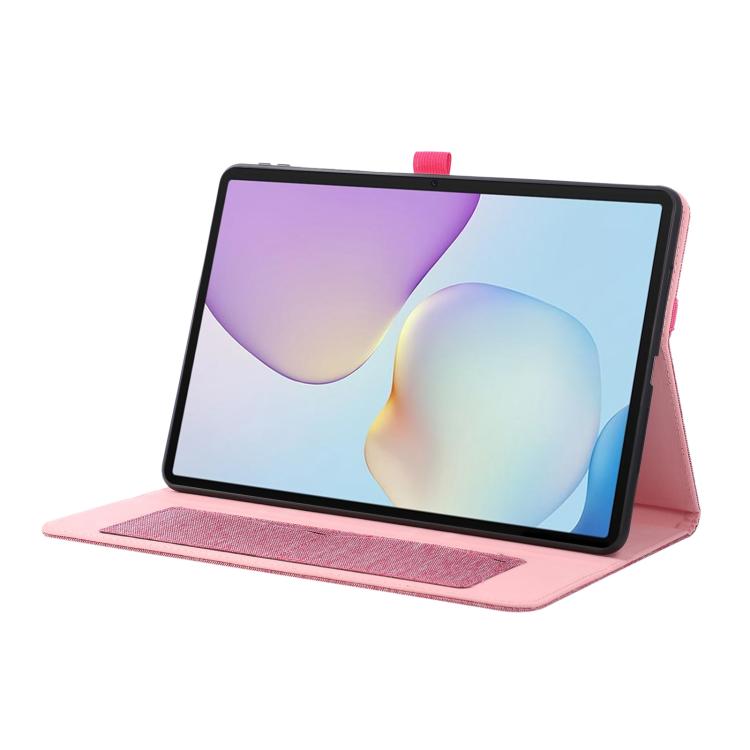 For Huawei MatePad 11.5 S 2025 Fabric Texture Horizontal Flip Leather Tablet Case with Hand Strap