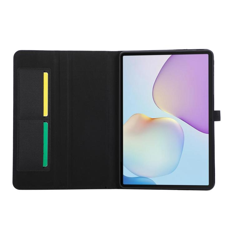 For Huawei MatePad 11.5 S 2025 Fabric Texture Horizontal Flip Leather Tablet Case with Hand Strap