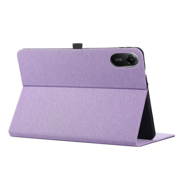 For Xiaomi Redmi Pad 2 Pro 12.1 Fabric Texture Horizontal Flip Leather Tablet Case with Hand Strap