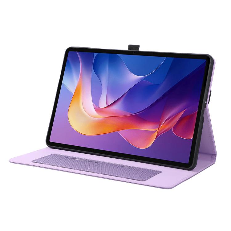 For Xiaomi Redmi Pad 2 Pro 12.1 Fabric Texture Horizontal Flip Leather Tablet Case with Hand Strap