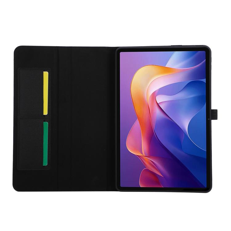 For Xiaomi Redmi Pad 2 Pro 12.1 Fabric Texture Horizontal Flip Leather Tablet Case with Hand Strap