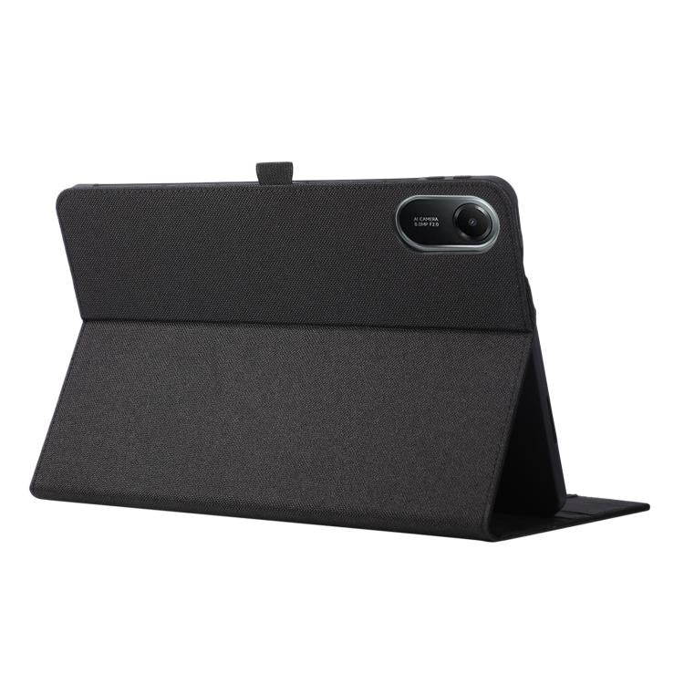 For Xiaomi Redmi Pad 2 Pro 12.1 Fabric Texture Horizontal Flip Leather Tablet Case with Hand Strap