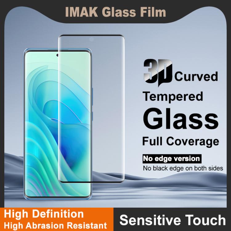 For Itel S23+ imak No Edge Version 3D Curved Full Screen Tempered Glass Film