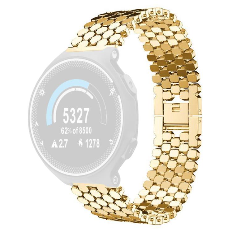 For Garmin Forerunner 235/220/620/630 xDfind Fish Scale Texture Metal Watch Band