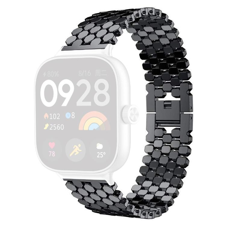 For Xiaomi Band 10 Pro/9 Pro/Redmi Watch 6/5 xDfind Fish Scale Texture Metal Watch Band