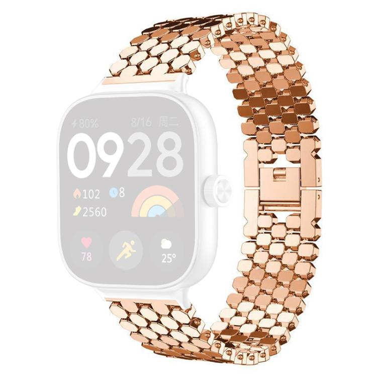 For Xiaomi Band 10 Pro/9 Pro/Redmi Watch 6/5 xDfind Fish Scale Texture Metal Watch Band