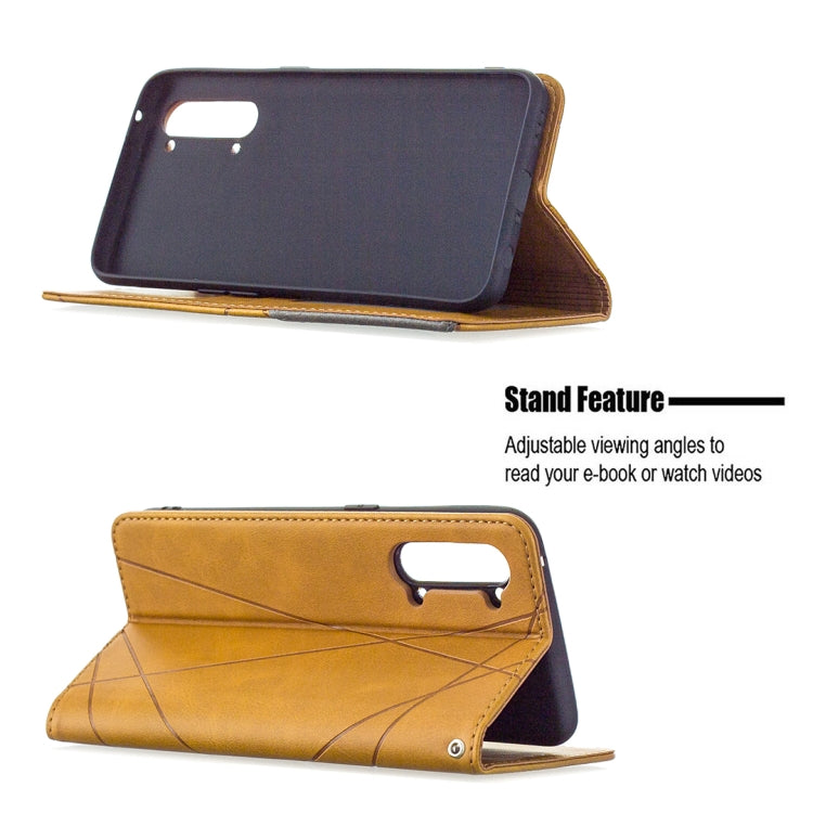 For OPPO Find X2 Lite Rhombus Texture Horizontal Flip Magnetic Leather Case with Holder & Card Slots & Wallet