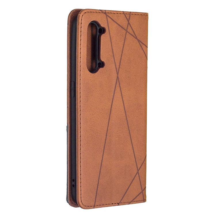 For OPPO Find X2 Lite Rhombus Texture Horizontal Flip Magnetic Leather Case with Holder & Card Slots & Wallet