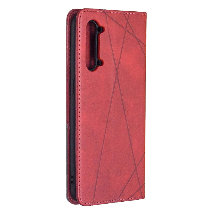 For OPPO Find X2 Lite Rhombus Texture Horizontal Flip Magnetic Leather Case with Holder & Card Slots & Wallet