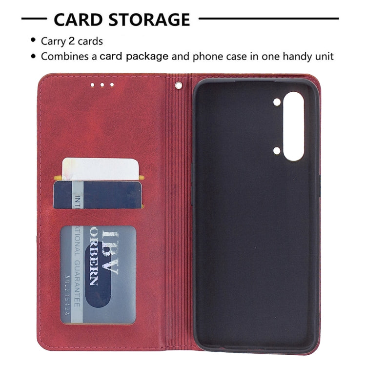 For OPPO Find X2 Lite Rhombus Texture Horizontal Flip Magnetic Leather Case with Holder & Card Slots & Wallet