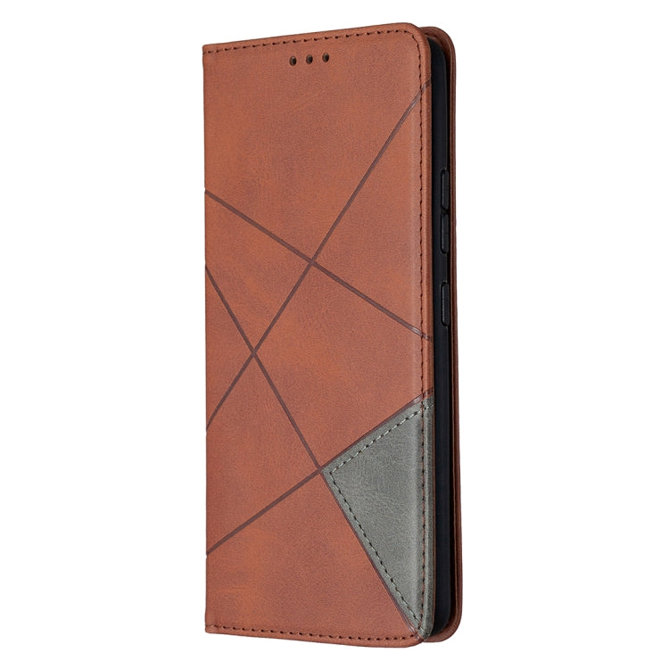 For Samsung Galaxy A42 5G Rhombus Texture Horizontal Flip Magnetic Leather Case with Holder & Card Slots & Wallet
