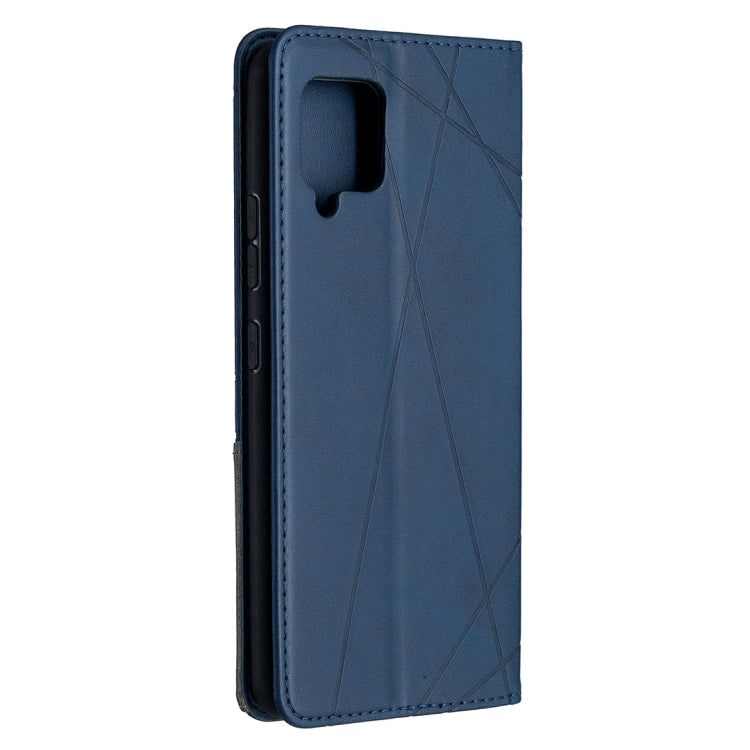For Samsung Galaxy A42 5G Rhombus Texture Horizontal Flip Magnetic Leather Case with Holder & Card Slots & Wallet