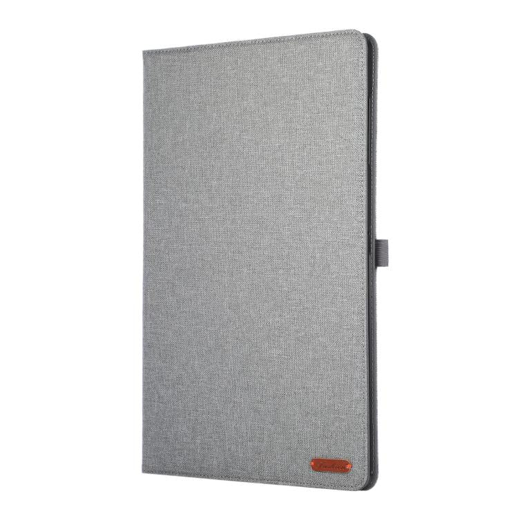 For Samsung Galaxy Tab S11 Ultra Fabric Texture Horizontal Flip Leather Tablet Case with Hand Strap