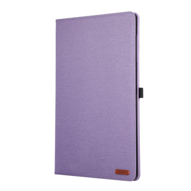 For Samsung Galaxy Tab S11 Ultra Fabric Texture Horizontal Flip Leather Tablet Case with Hand Strap