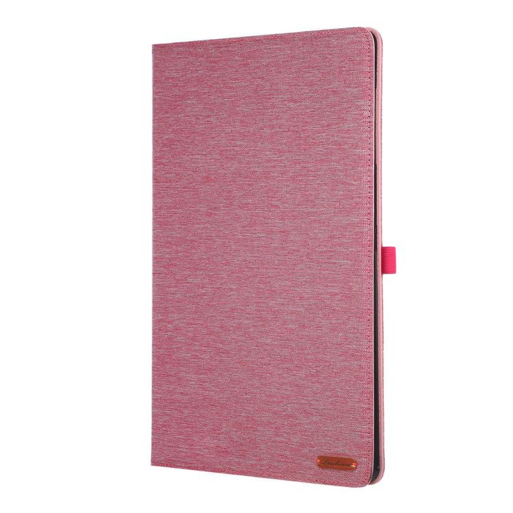 For Samsung Galaxy Tab S11 Ultra Fabric Texture Horizontal Flip Leather Tablet Case with Hand Strap
