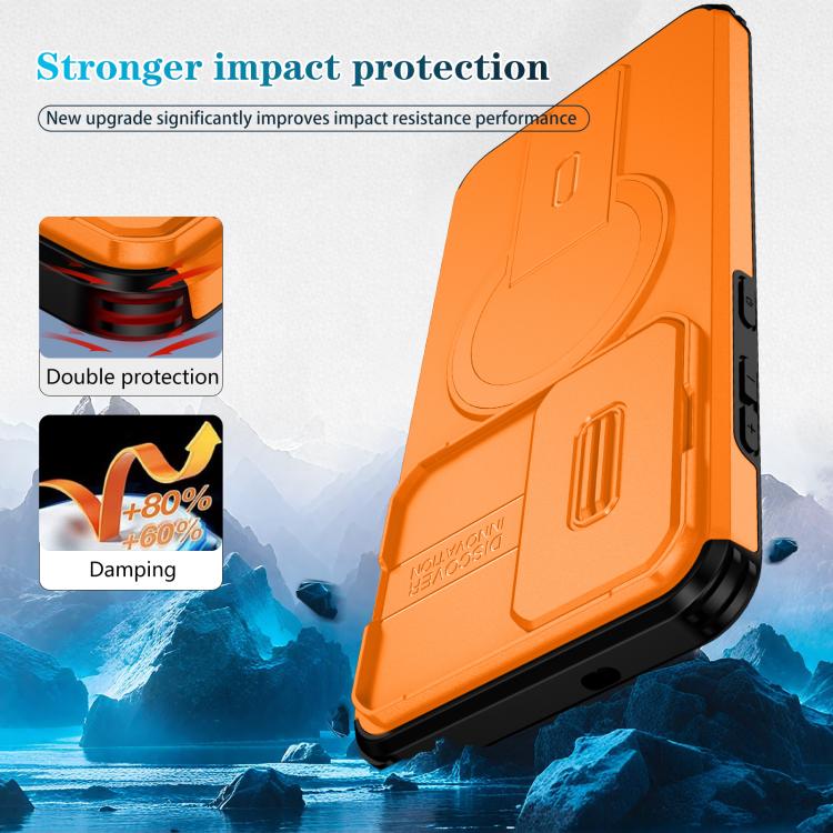For Samsung Galaxy S25 FE 5G Sliding Camshield MagSafe Holder Phone Case