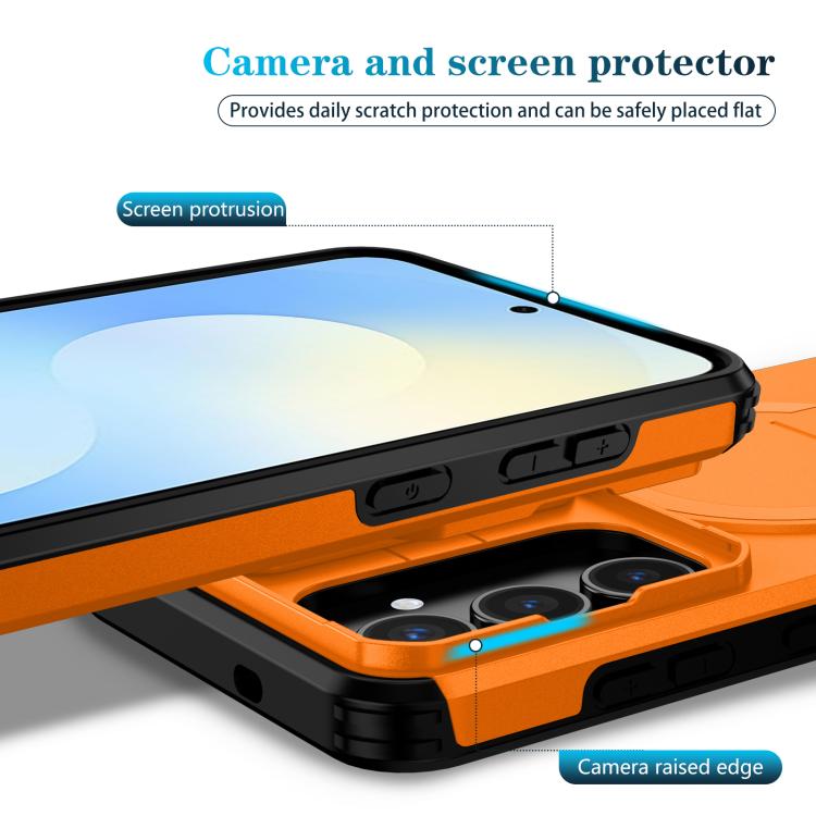 For Samsung Galaxy S25 FE 5G Sliding Camshield MagSafe Holder Phone Case