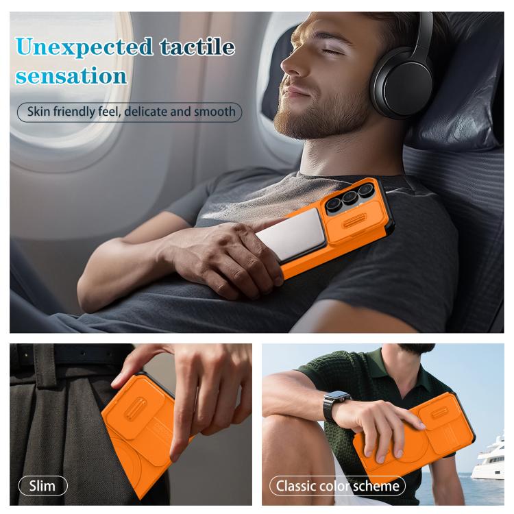 For Samsung Galaxy S25 FE 5G Sliding Camshield MagSafe Holder Phone Case