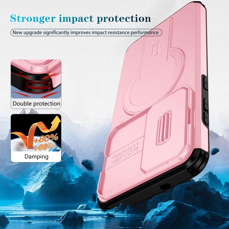 For Samsung Galaxy S25 FE 5G Sliding Camshield MagSafe Holder Phone Case