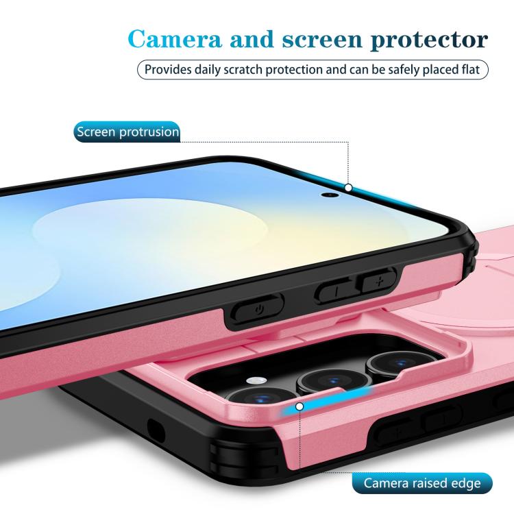 For Samsung Galaxy S25 FE 5G Sliding Camshield MagSafe Holder Phone Case