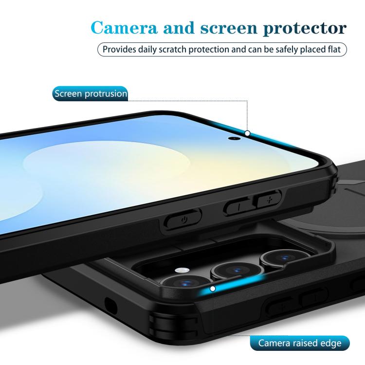 For Samsung Galaxy S25 FE 5G Sliding Camshield MagSafe Holder Phone Case