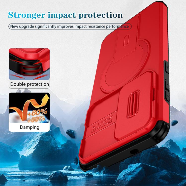 For Samsung Galaxy S25 FE 5G Sliding Camshield MagSafe Holder Phone Case