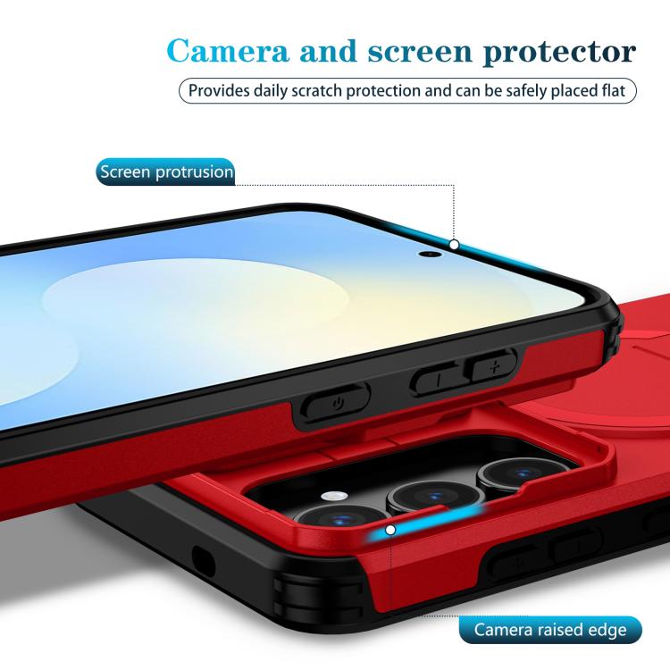 For Samsung Galaxy S25 FE 5G Sliding Camshield MagSafe Holder Phone Case