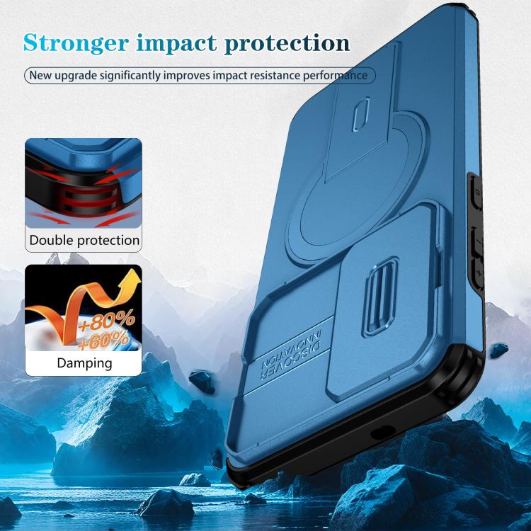 For Samsung Galaxy S25 FE 5G Sliding Camshield MagSafe Holder Phone Case