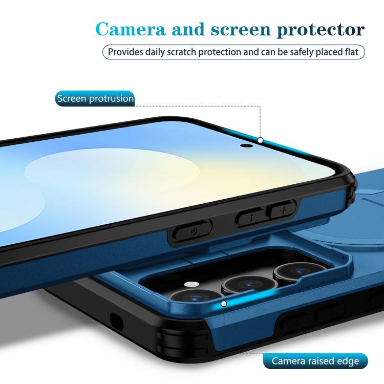 For Samsung Galaxy S25 FE 5G Sliding Camshield MagSafe Holder Phone Case