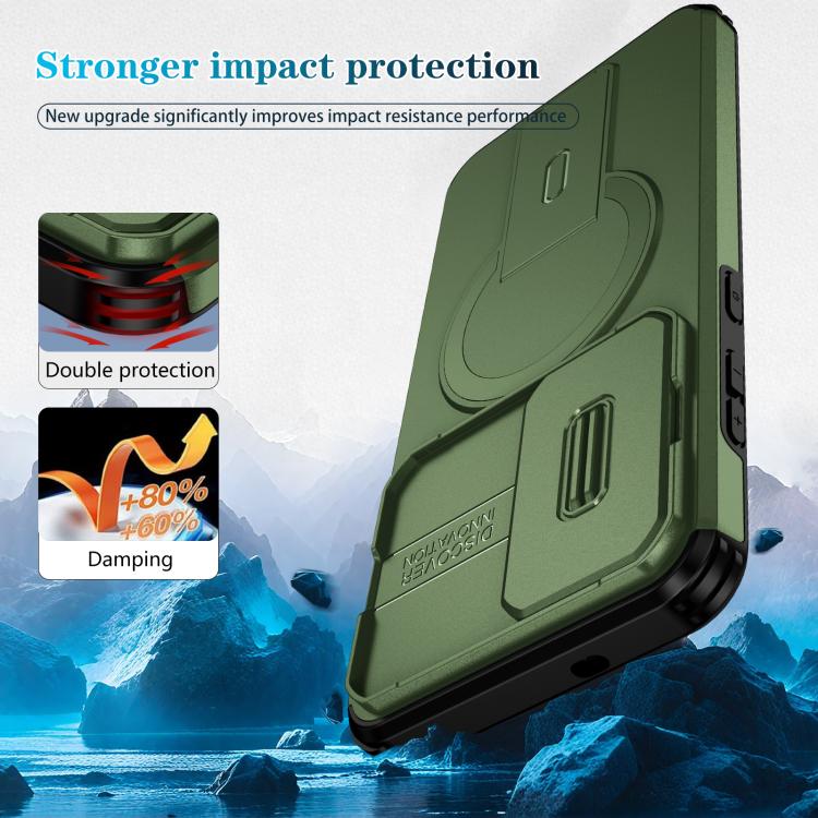 For Samsung Galaxy S25 FE 5G Sliding Camshield MagSafe Holder Phone Case