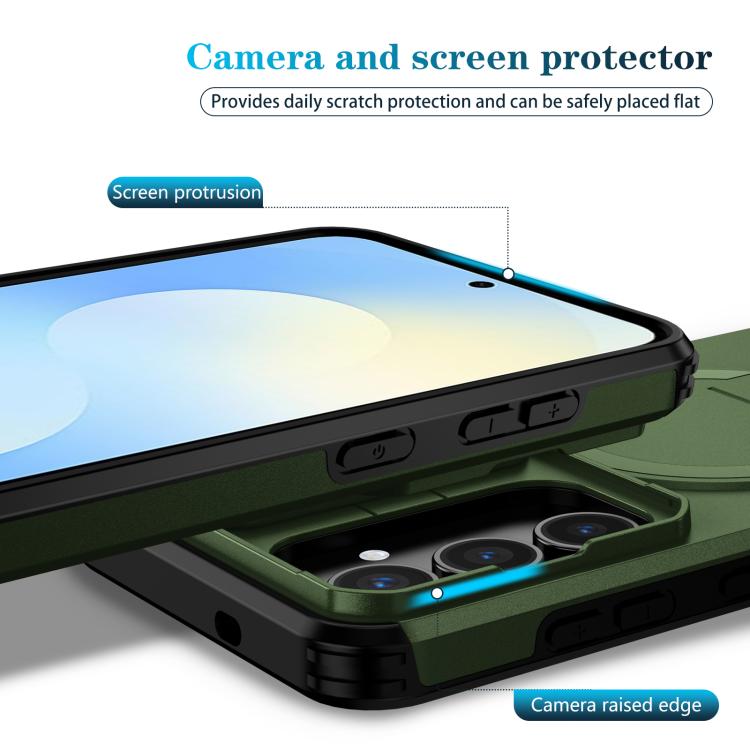 For Samsung Galaxy S25 FE 5G Sliding Camshield MagSafe Holder Phone Case