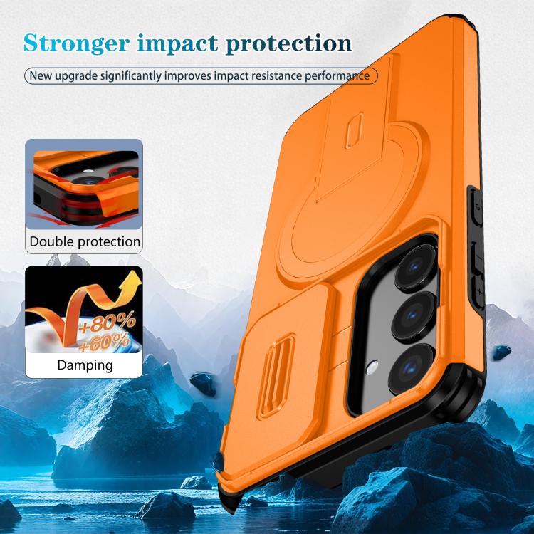 For Samsung Galaxy S24+ 5G Sliding Camshield MagSafe Holder Phone Case