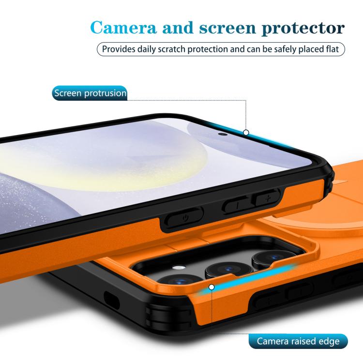For Samsung Galaxy S24+ 5G Sliding Camshield MagSafe Holder Phone Case