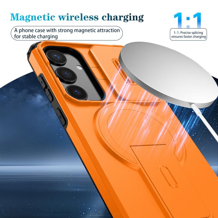 For Samsung Galaxy S24+ 5G Sliding Camshield MagSafe Holder Phone Case