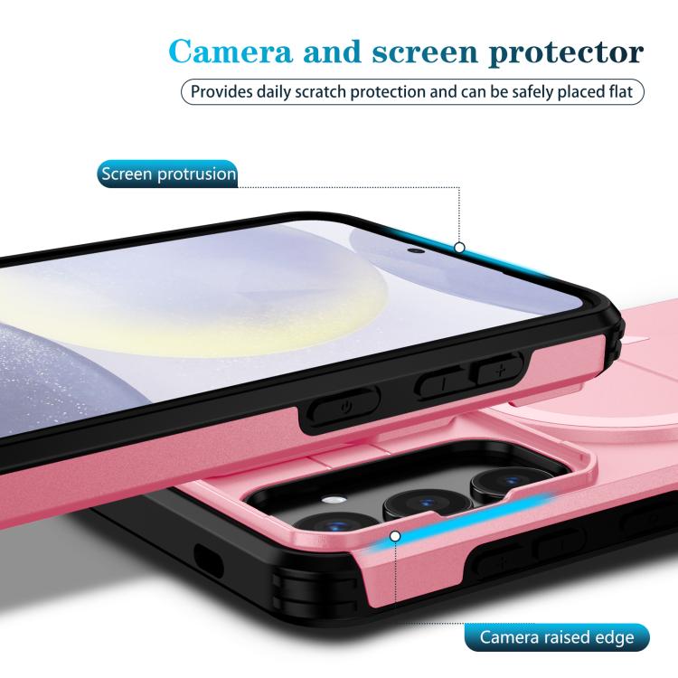 For Samsung Galaxy S24+ 5G Sliding Camshield MagSafe Holder Phone Case