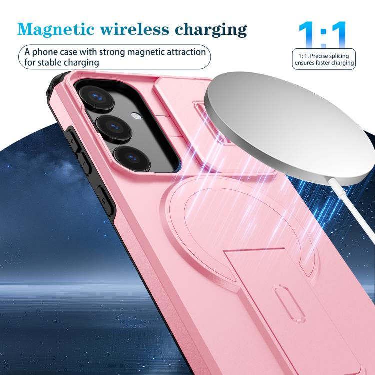 For Samsung Galaxy S24+ 5G Sliding Camshield MagSafe Holder Phone Case